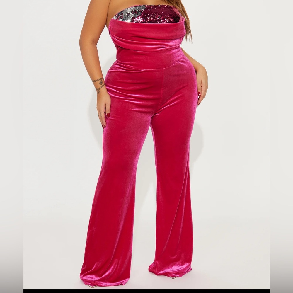 Fuchsia Jumpsuit - Picture 3 of 4